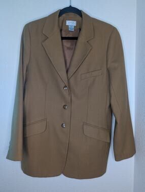 Jennifer Moore Women's 100% Luxury Wool Blazer 8 Academia Preppy Office Workwear